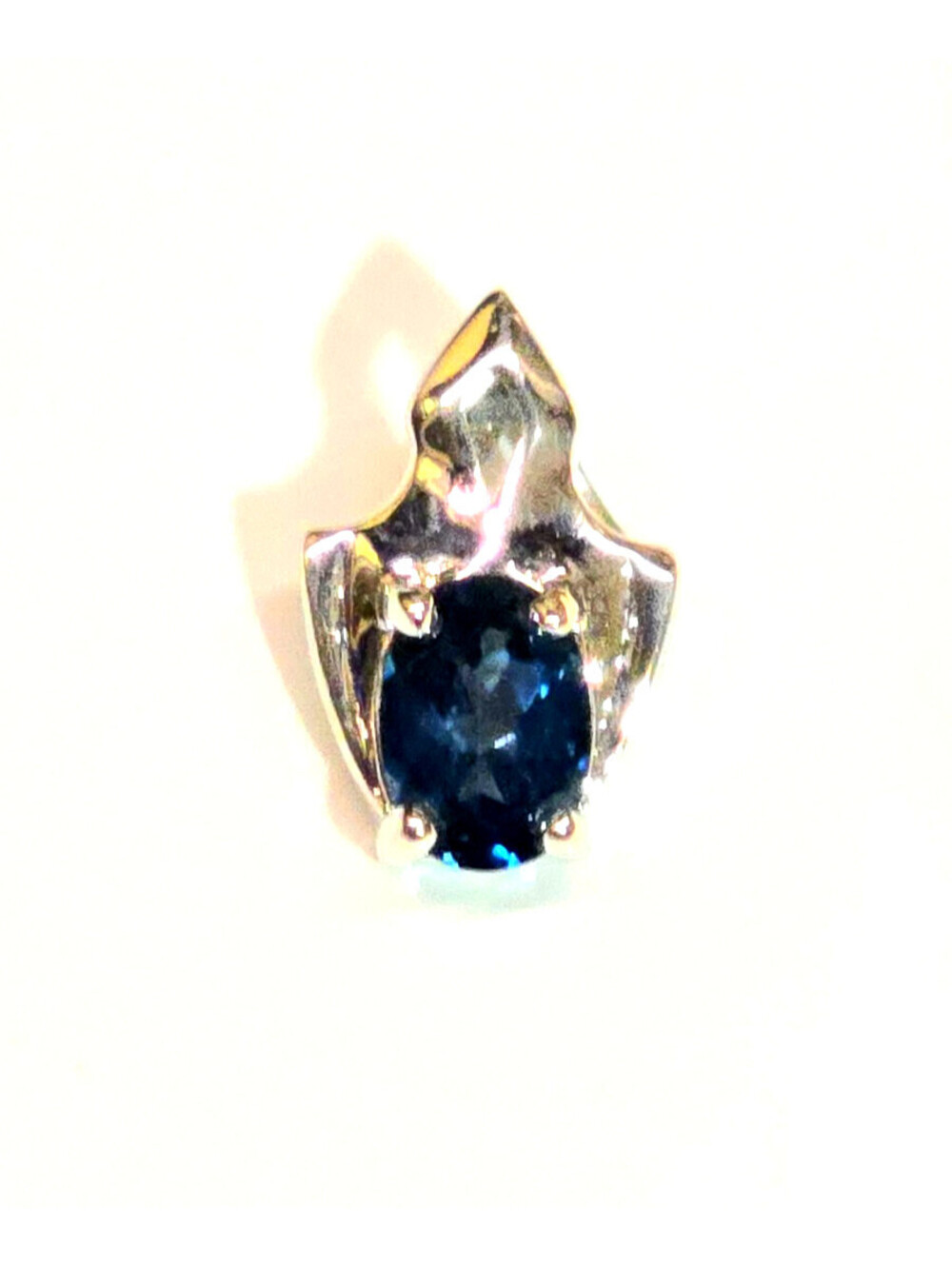 Sterling Silver London Blue Topaz Slide Pendant
